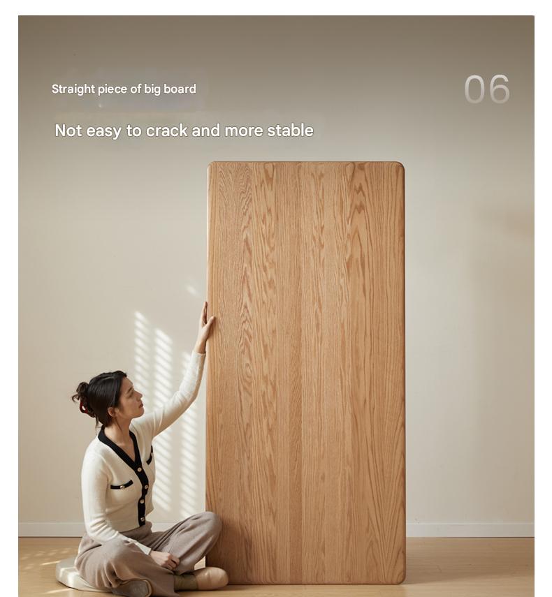 Ash, Oak Solid Wood Modern Dining Table