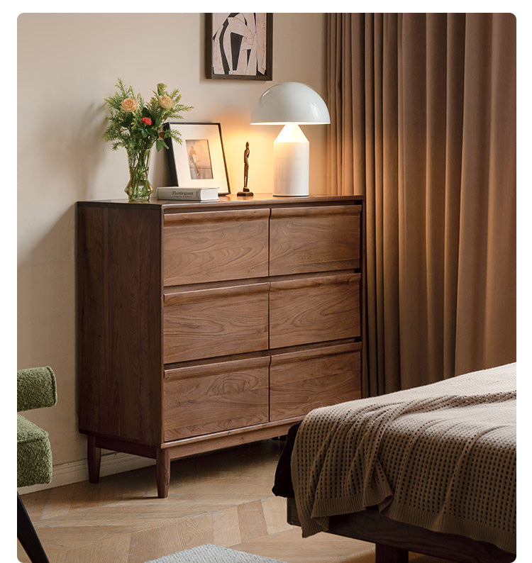 Black Walnut, Sandalwood Solid Wood Dresser