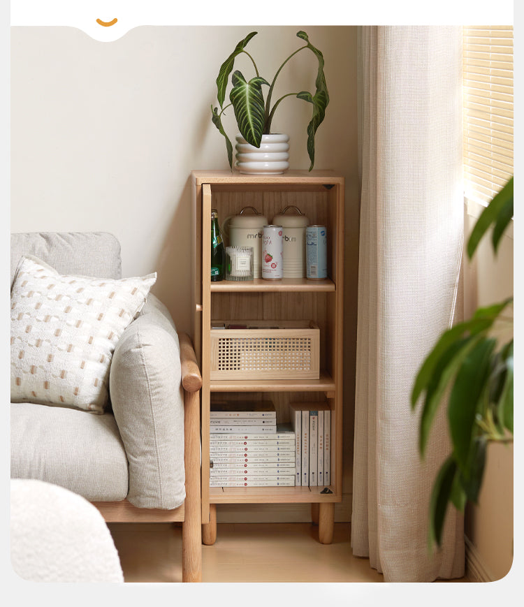Beech Solid Wood Nordic Side Cabinet