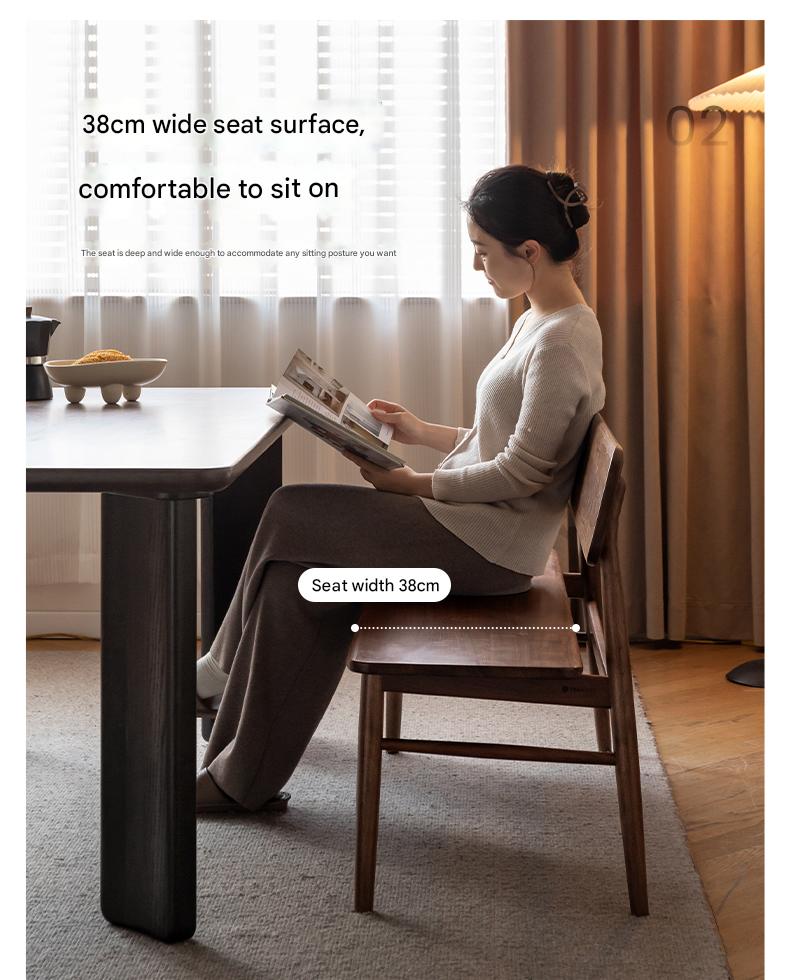 Black Walnut Solid Wood Long Bench