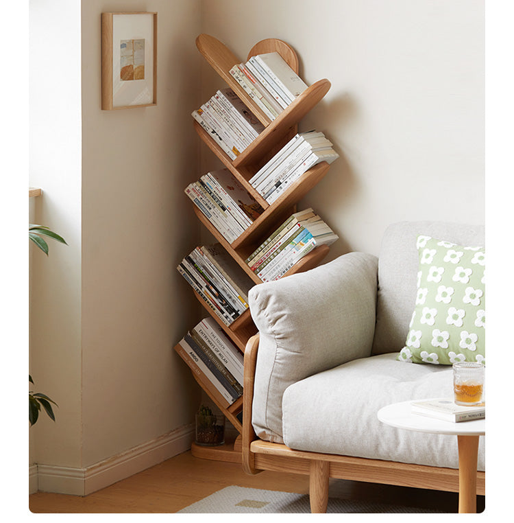 Oak Solid Wood Creative Bookcase