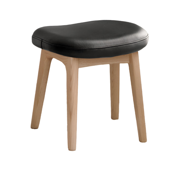 Ash, Black Walnut, Oak Solid Wood, Solid Longan Hardwood Makeup Stool
