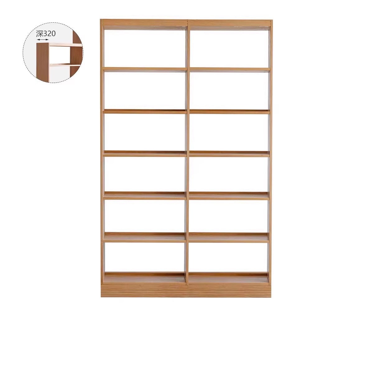 Floor To Ceiling Bookshelves Oak solid wood"
