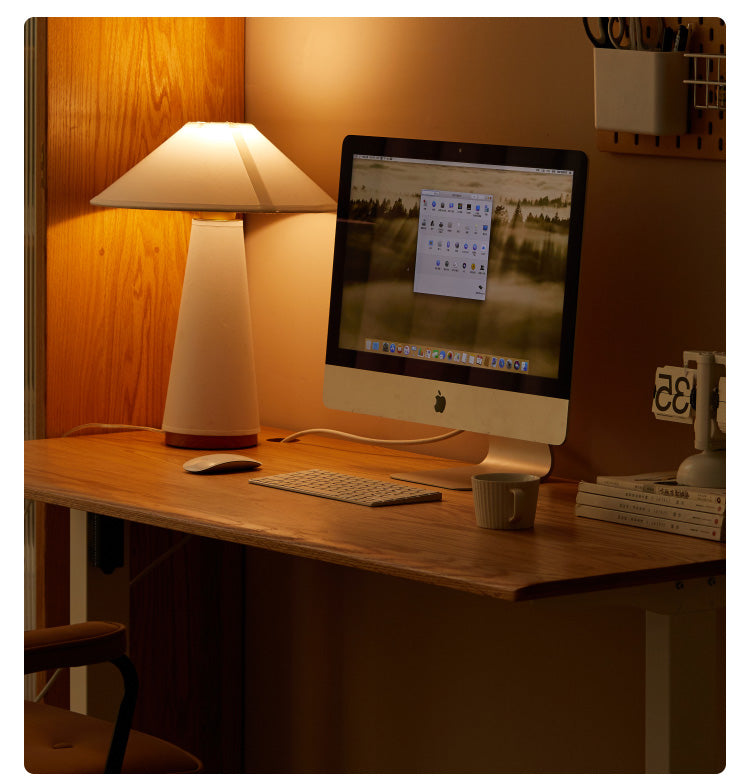 Black Walnut, Oak Solid Wood Standing Desk, Sit-Stand Electric Lift Table