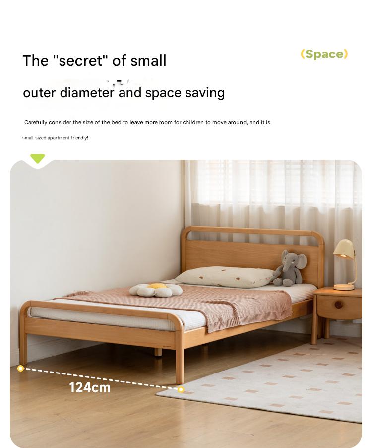 Beech solid wood kids bed