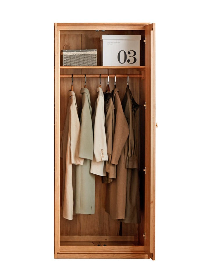 Сherry Solid Wood Exquisite Wardrobe.
