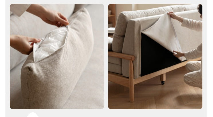 Oak Solid Wood Bed Sleepers Sofa