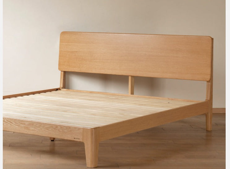 Oak, Ash Solid Wood High Head Board Bed