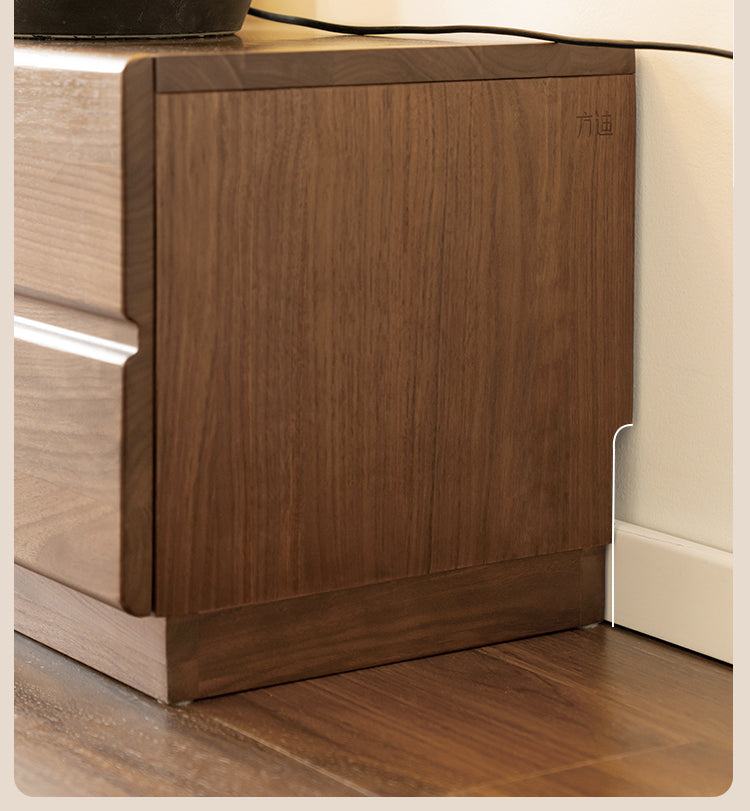 Oak, Black Walnut Solid Wood TV Cabinet.