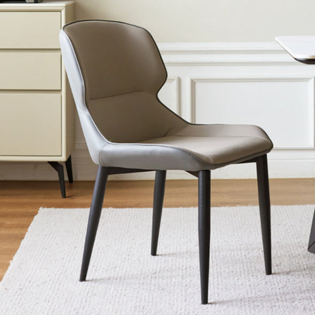 Set 4 pcs Iron Art Dining Chair Light Luxury Soft Bag