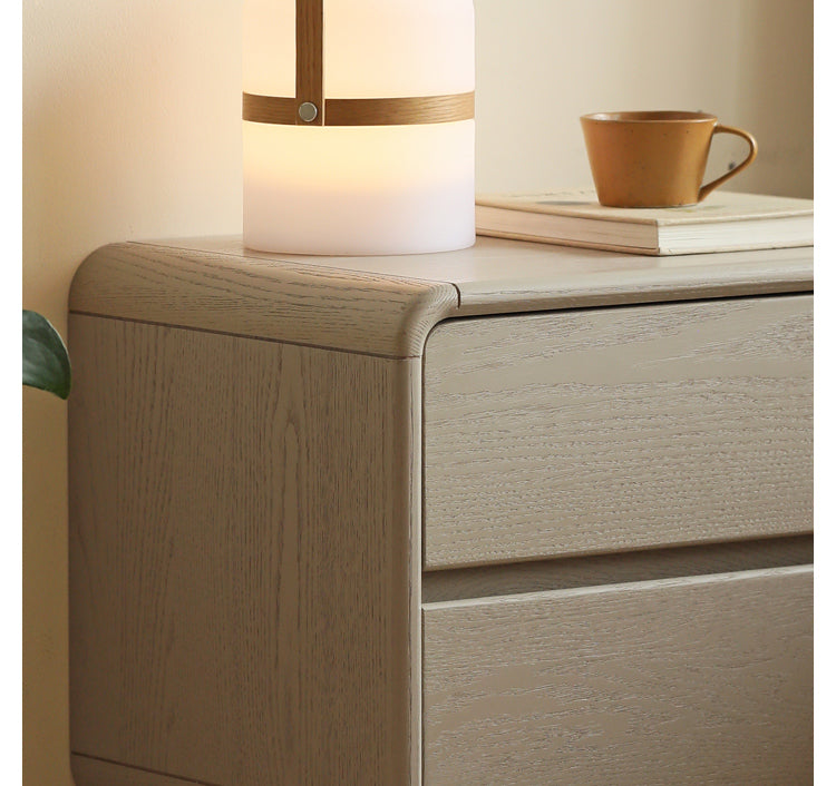 Tulipwood Solid Wood Nightstand Light Luxury.