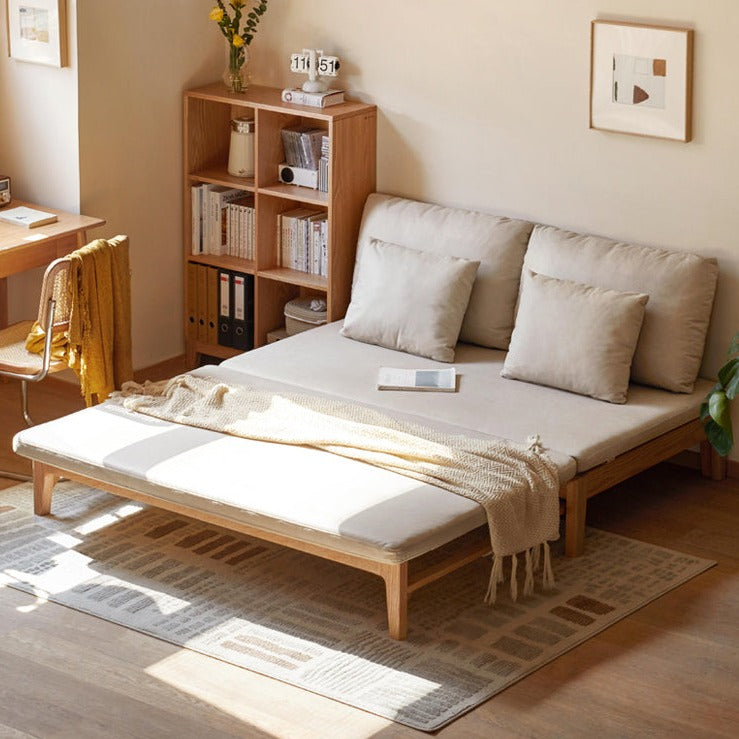 Oak Solid Wood Sofa Bed