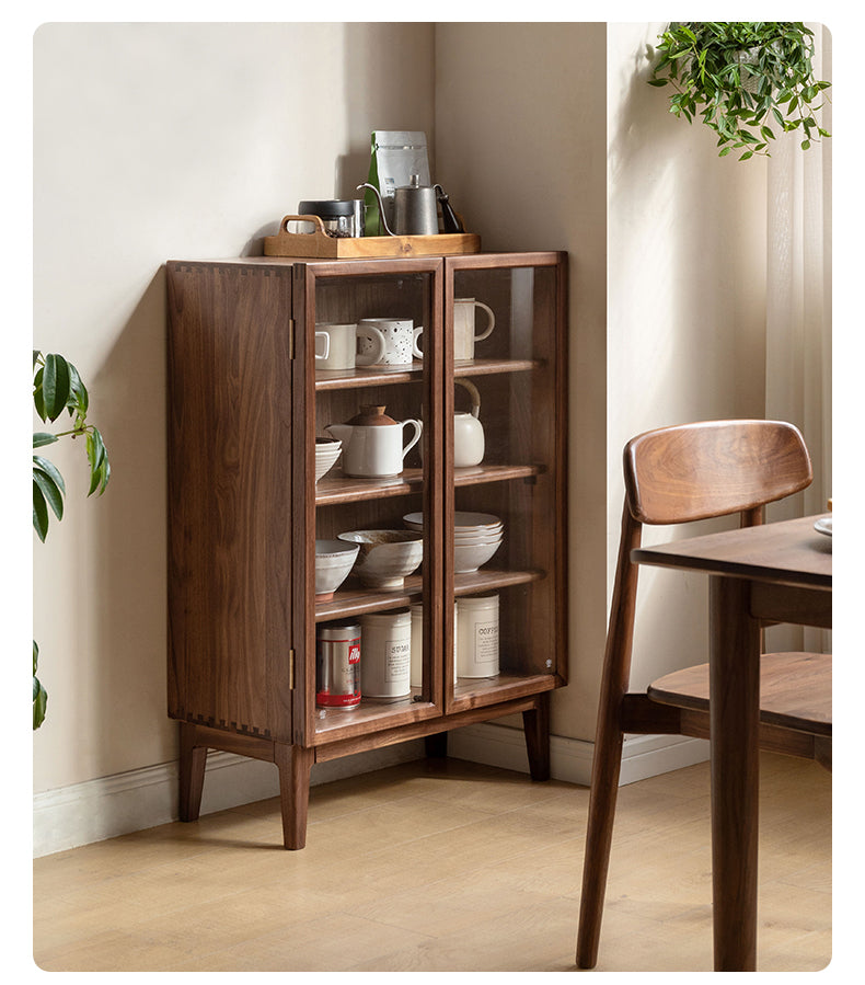 Black Walnut, Ash Solid Wood Dining Sideboard