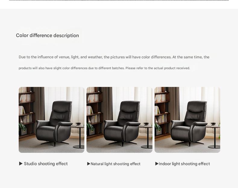 Cloud Leather Light Luxury Rotating Electric Chair