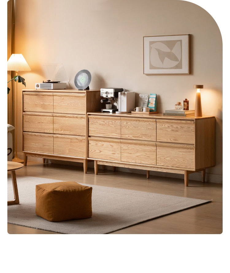 Ash, Oak Solid Wood Cabinet