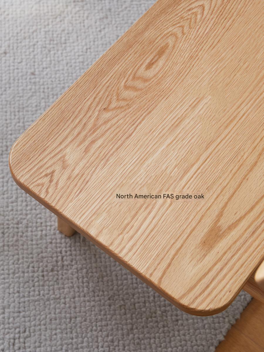 Ash, Oak Solid Wood Nordic Long Bench