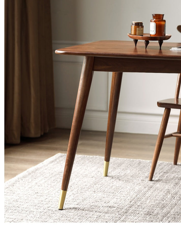 Black Walnut Solid Wood Light Luxori Dining Table
