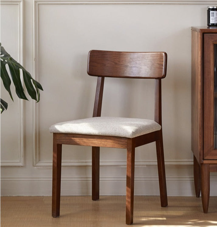 Black Walnut, Ash, Oak, Solid Rubberwood Chair 4 pcs set