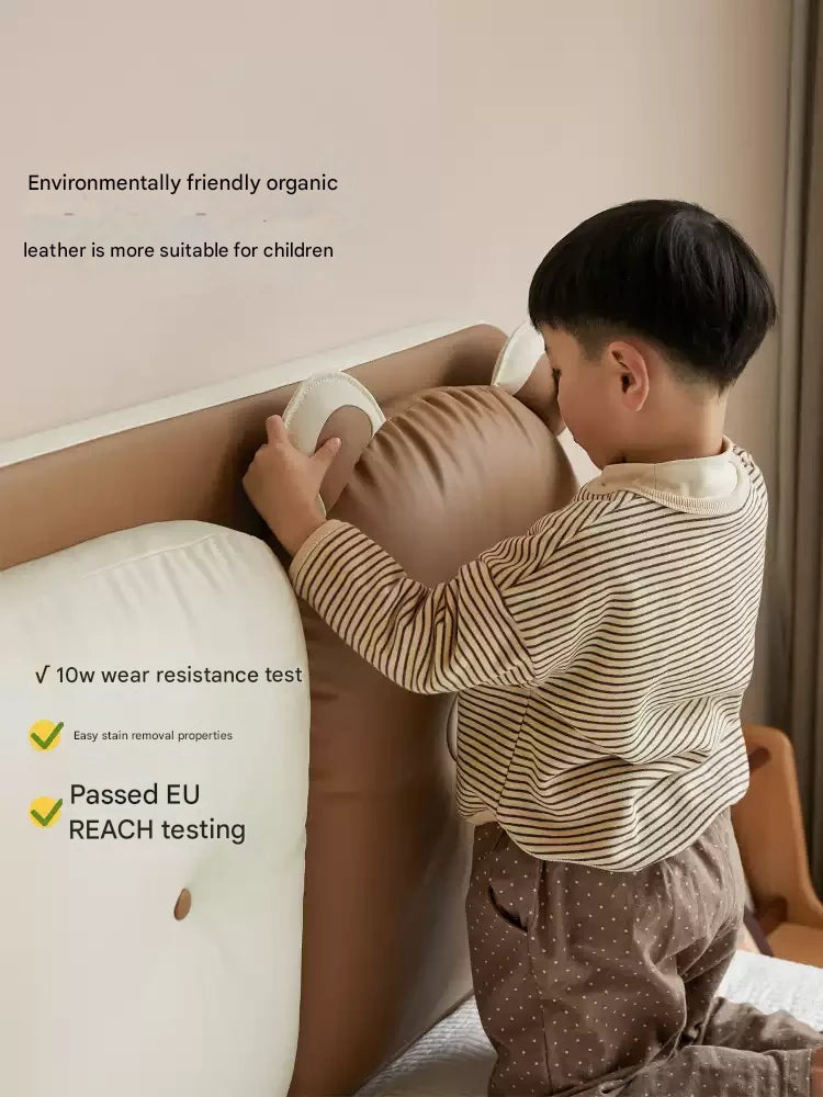 Organic Leather Children's Soft Bag Boy and Girl Bed