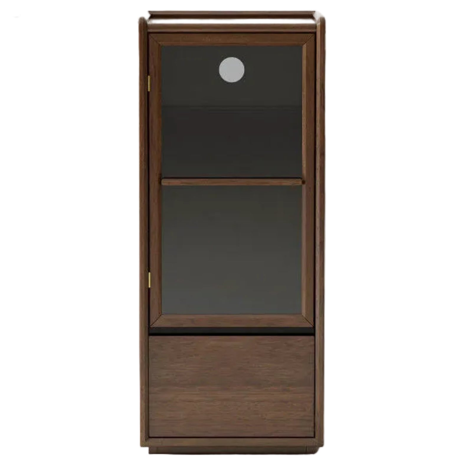 Cherry, Sandalwood, Black Walnut, Oak Solid Wood Display Side Cabinet Modern.