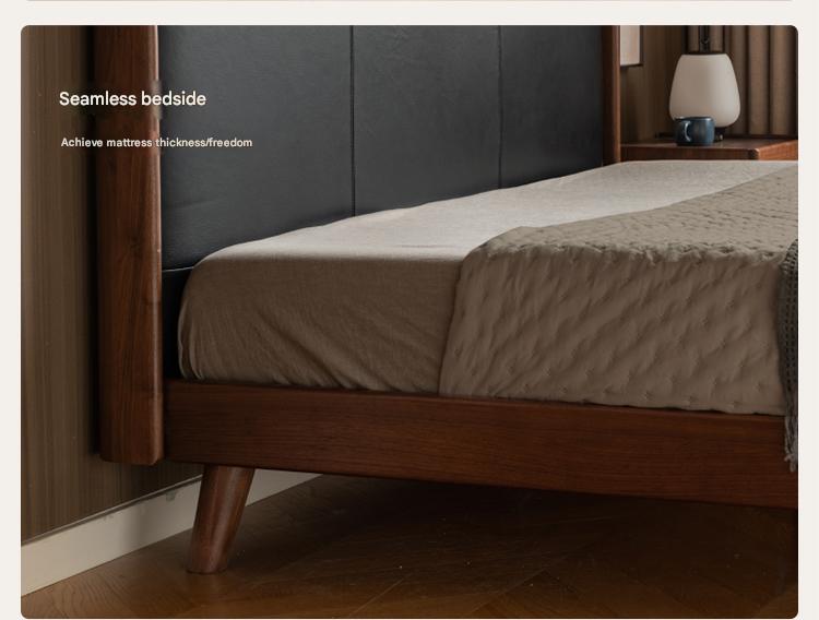 Teak, Black Walnut, Oak Solid Wood First Layer Yellow Cowhide Leather,Technical Cloth