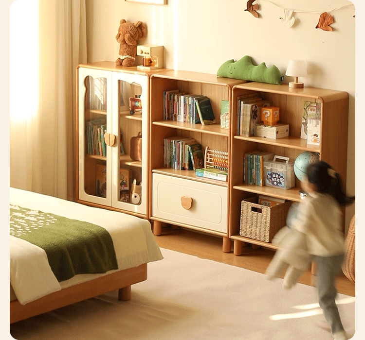 Beech Solid Wood Children's Bookshelf