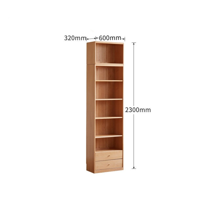 Beech European Solid Wood Bookcase Combination Cabinet