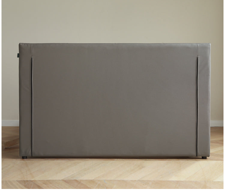 Luxury Genuine Leather Modern Minimalist Bed