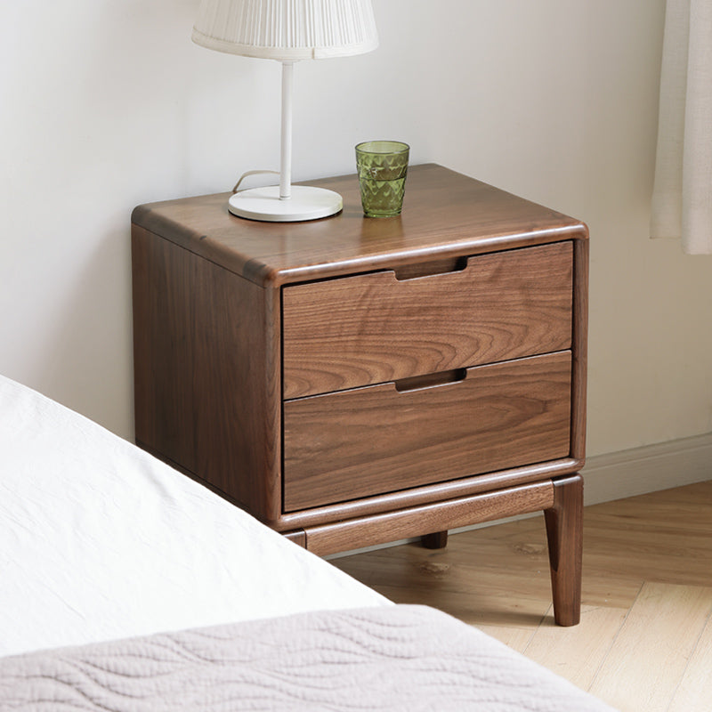 Black Walnut, Ash Solid Wood Nordic Modern Nightstand