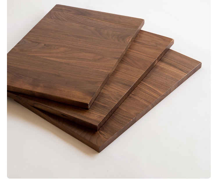 Black Walnut, Ash, Sandalwood Solid Wood Round Dining Table