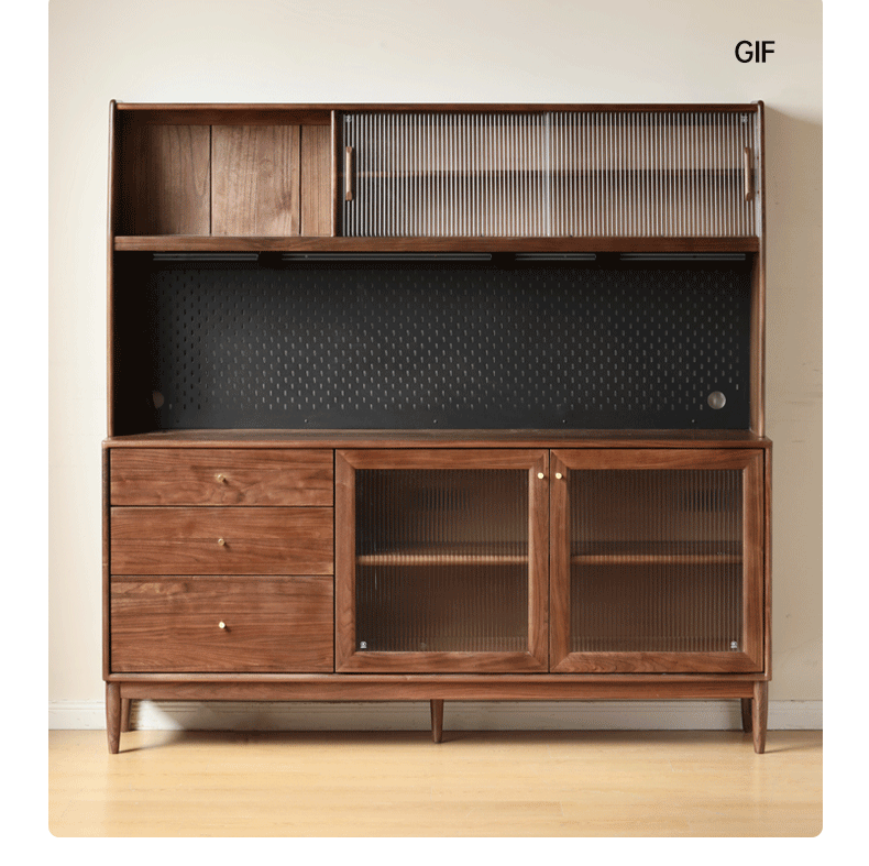Black Walnut , South American Walnut, Catalpa Solid Wood Sideboard, Buffet Cabinet