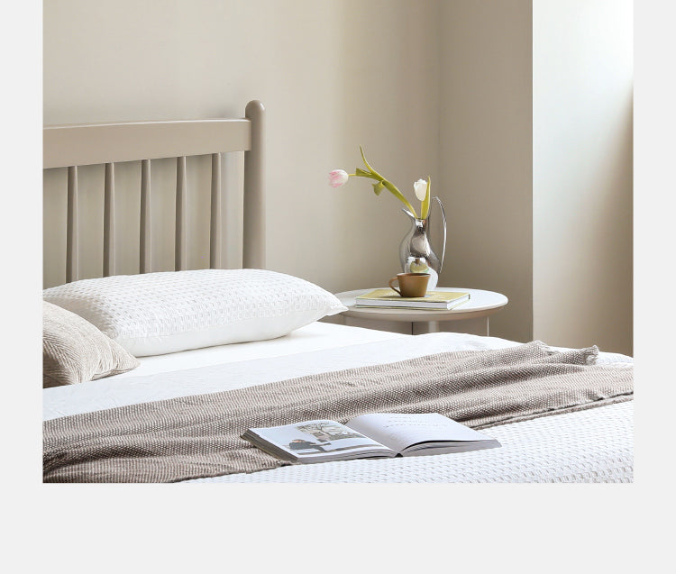 Ash Solid Wood Light Luxury Bed