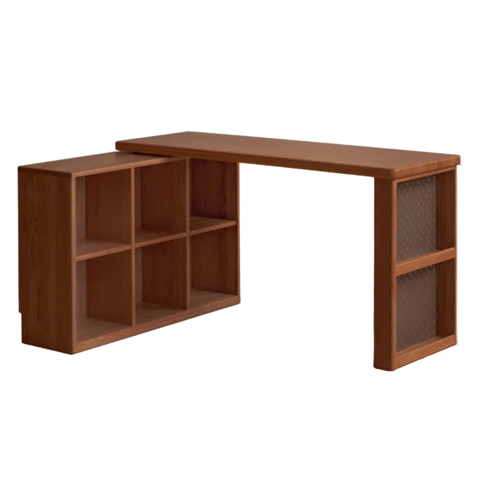 Oak Solid Wood Corner Office Desk