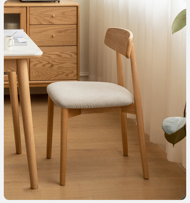 4 pcs set Black Walnut, Ash, Oak, Beech, Cherry Solid Wood Simple Modern-Dining Chair