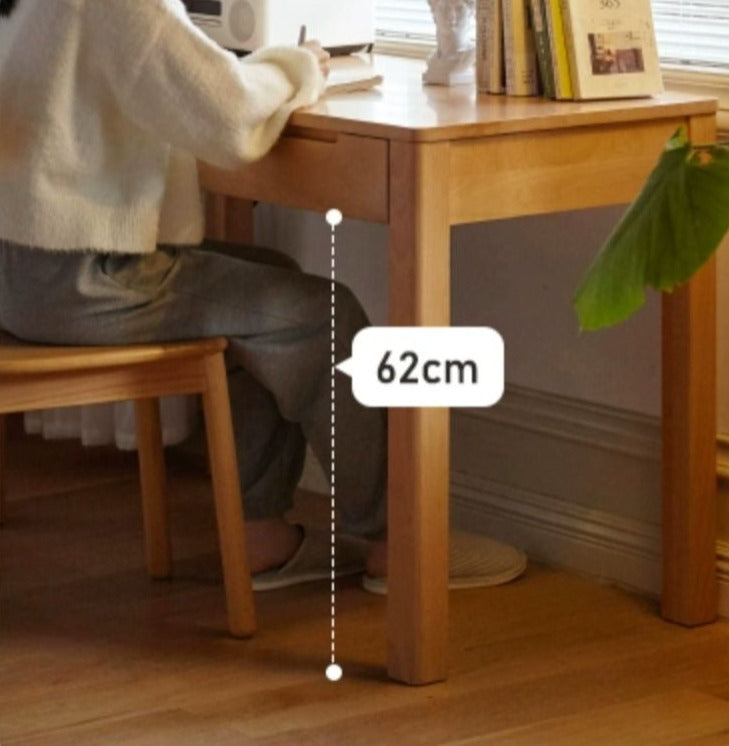 Beech Solid Wood Study Computer Office Desk