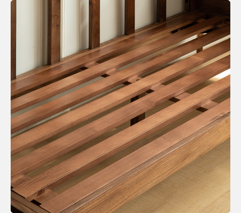 Black Walnut Solid Wood Sofa,Technology Cloth, Fabric.