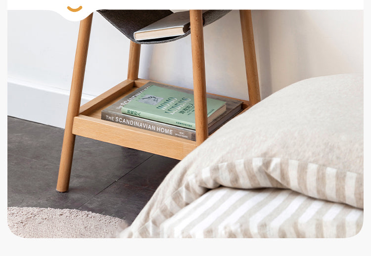 Beech Solid Wood Small Square Coffee Table