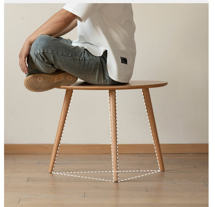 Oak Solid Wood Combination Shape Side Table