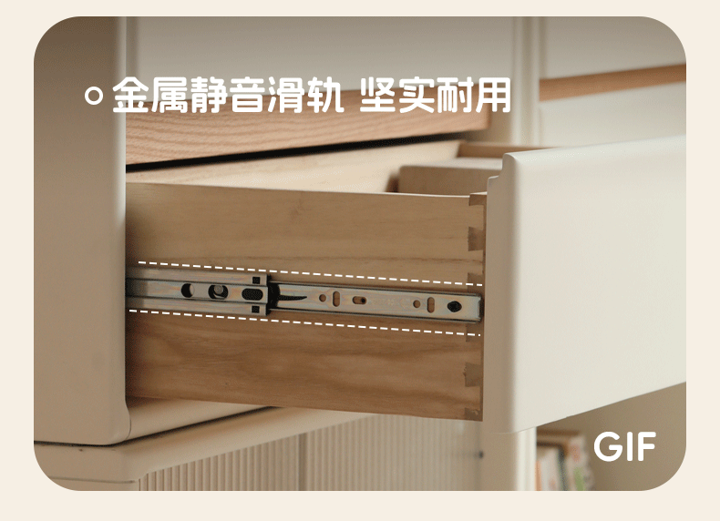 Solid Rubberwood, Poplar Solid Wood Multi-function Bookcase.