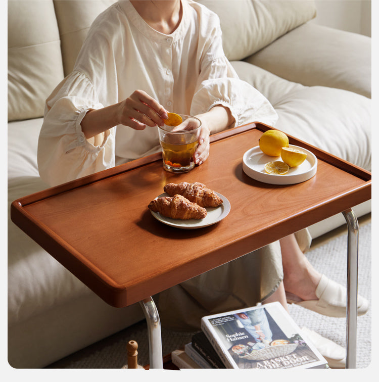 Beech, Ash, Oak, Cherry, Poplar Solid Wood C-type Side Table Modern