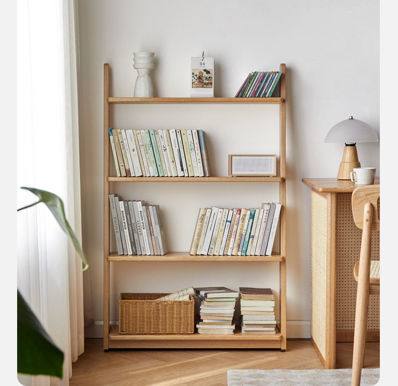 Oak, Beech Solid Wood Bookshelf Racks