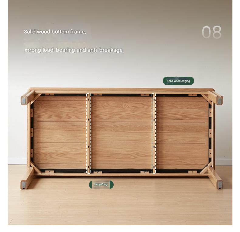 Ash, Oak Solid Wood Modern Dining Table