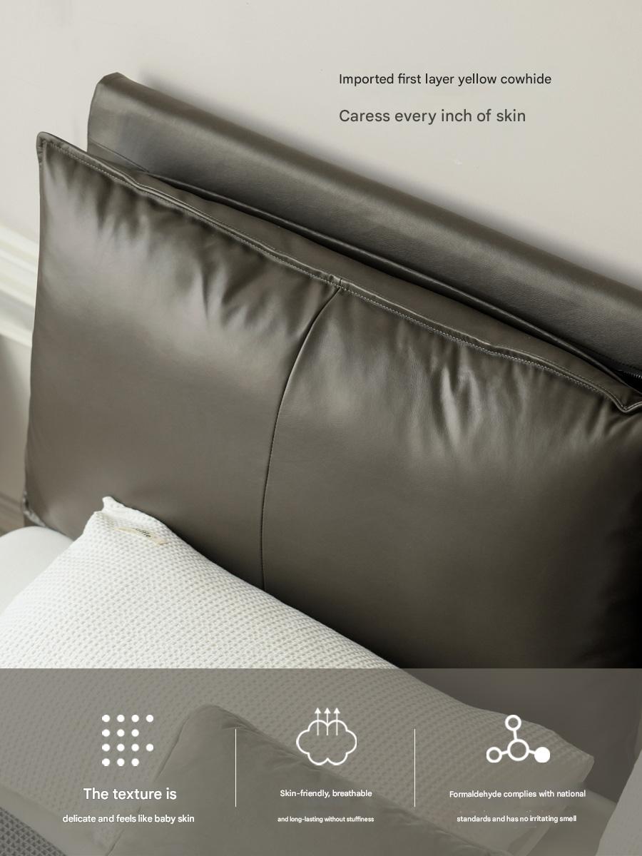 Premium Yellow Cowhide Bed