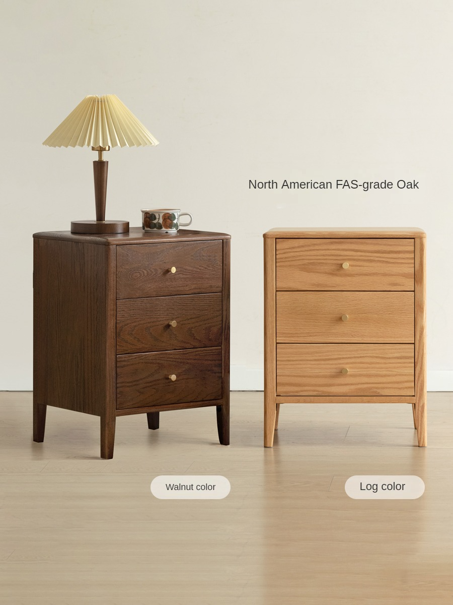 Oak, Cherry Solid Wood Nightstand