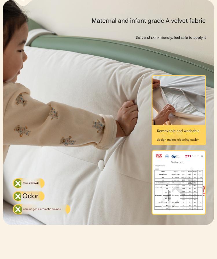 Organic Leather Children's Modern Simple Single Bed