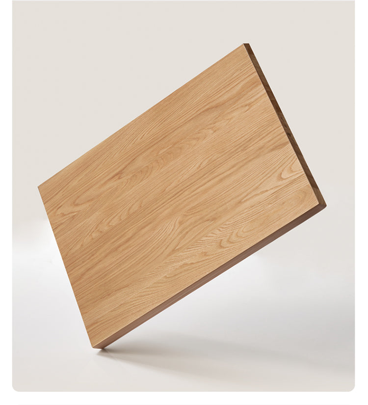 Oak Solid Wood, Solid Rubberwood Nordic Style Nightstand