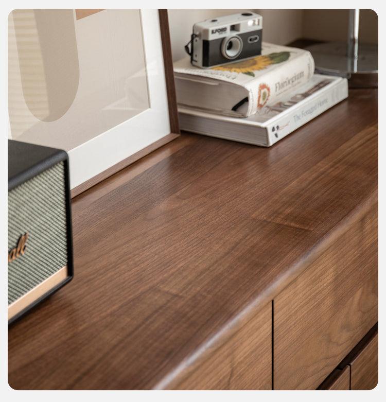 Black Walnut, Ash Solid Wood Chest of Drawers