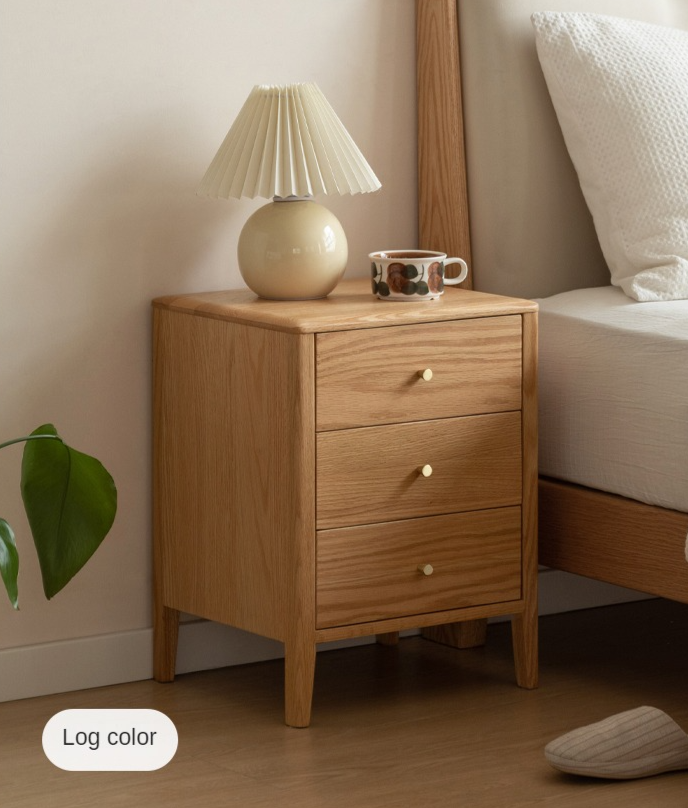 Oak, Cherry Solid Wood Nightstand