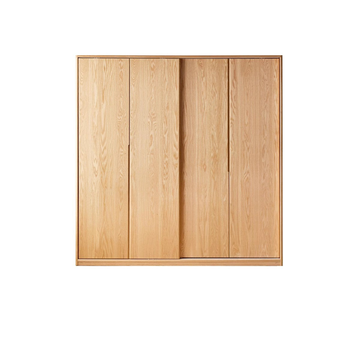Oak Solid Wood Wardrobe Sliding Door-