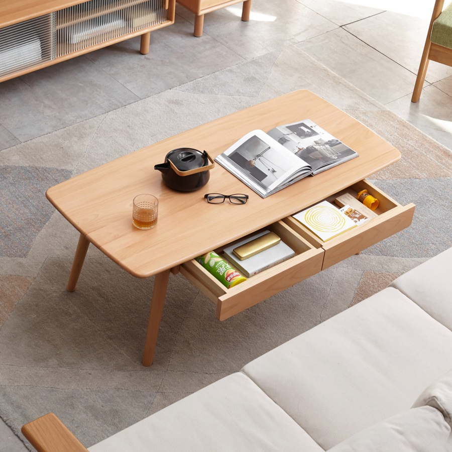 Beech Solid Wood Coffee Table